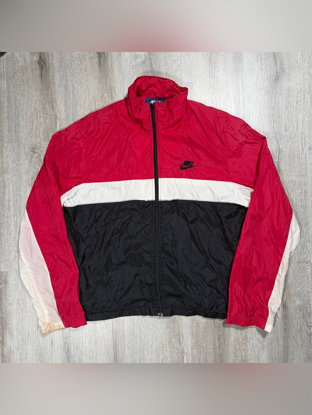 Vintage 80s Nike Colorblock Windbreaker Jacket Large